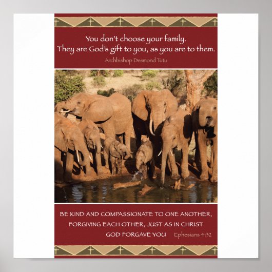 Gezinswaarden Poster (Voorkant)