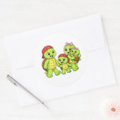 Gezinswandeling Ronde Sticker (Envelop)
