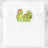 Gezinswandeling Ronde Sticker (Tas)