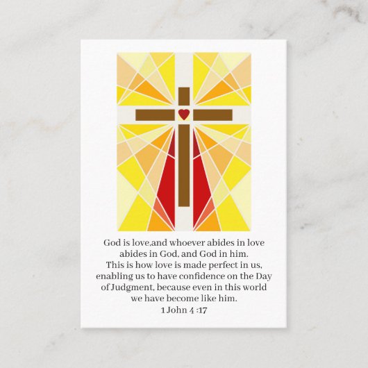 Gezinswijding gebedskaart visitekaartje (Voorkant)