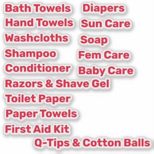 Gezinswissel dat vinylStickers organiseert Sticker (Voorkant)