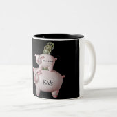 Gezinszaken Tweekleurige Koffiemok (Voorkant rechts)