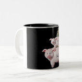 Gezinszaken Tweekleurige Koffiemok (Voorkant links)