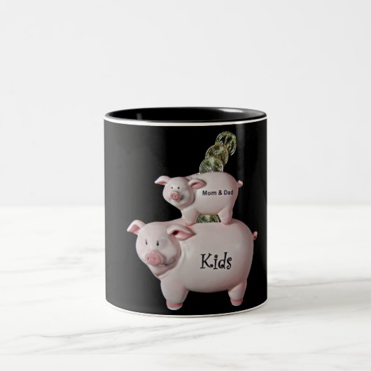 Gezinszaken Tweekleurige Koffiemok (Center)