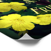 Gezinszegelbloemen Abstract Inspirerend Poster (Hoek)