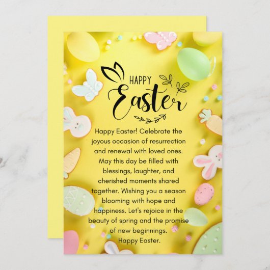 Gezinszegeningen Feestdagenkaart (Voorkant / Achterkant)