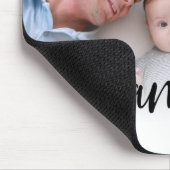 Gezinszwart script | Aangepaste volledige foto Muismat (Hoek)