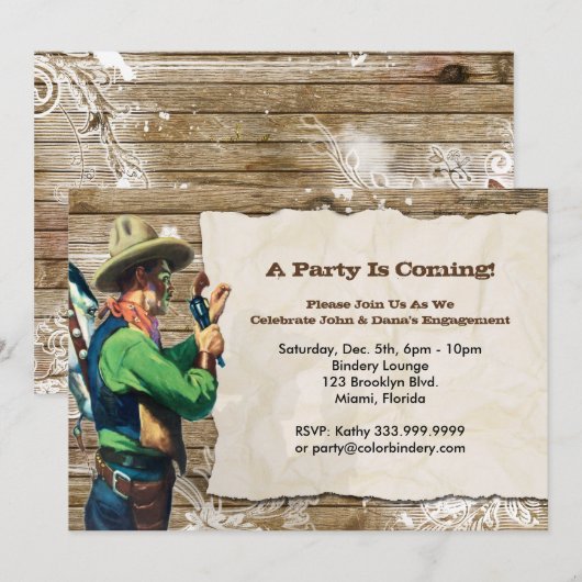 Gezocht 7 x 5-inch evenementenuitnodiging kaart (Voorkant / Achterkant)