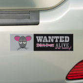 Gezocht: Alive en Sassy - Barn Hunt Bumpersticker (Op auto)