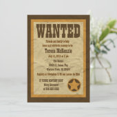 Gezocht Baby shower-uitnodiging Kaart (Staand voorkant)