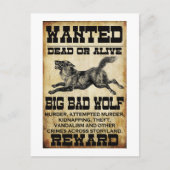 Gezocht: Big Bad Wolf Briefkaart (Voorkant)