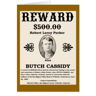 Gezocht Butch Cassidy