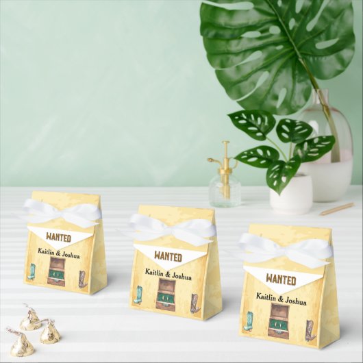 GEZOCHT 🤠  Cowboy Boots Wedding Bedankdoosjes (Meervoudige)