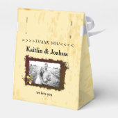 GEZOCHT 🤠  Cowboy Boots Wedding Bedankdoosjes (Achterkant)