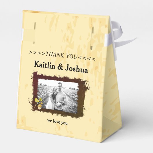 GEZOCHT 🤠  Cowboy Boots Wedding Bedankdoosjes (Achterkant)