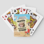 Gezocht Cowboy met foto en naam, kleine jongen Pokerkaarten (Achterkant)