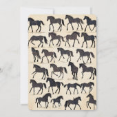 GEZOCHT Cowboy Verjaardagsfeestje - Riding Cowboy Kaart (Achterkant)