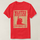 Gezocht dead of Alive Schrodinger's Kat T-shirt (Design voorkant)