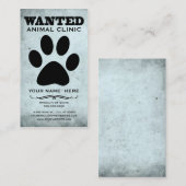 Gezocht: Dierenkliniek Visitekaartje (Voorkant / Achterkant)