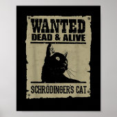 Gezocht dode en levende Schrodingers kat Poster (Voorkant)