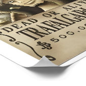 Gezocht dode of levende trafalgar Poster (Hoek)