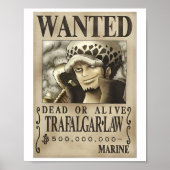 Gezocht dode of levende trafalgar Poster (Voorkant)