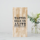 Gezocht dood of levend (Staand voorkant)