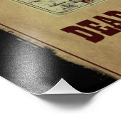 Gezocht dood of levend foto afdruk (Hoek)