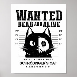 Gezocht dood of levend kattenklassiek Poster