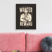 Gezocht: Dood of Levend Maffia Canvasprint Canvas Afdruk (Insitu (Woonkamer))