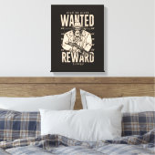 Gezocht: Dood of Levend Maffia Canvasprint Canvas Afdruk (Insitu (Slaapkamer))
