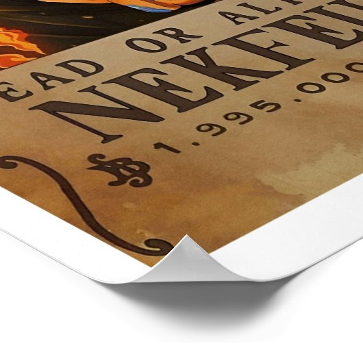 Gezocht dood of levend Nekfeu-Poster Poster (Hoek)