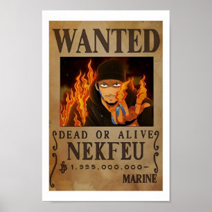 Gezocht dood of levend Nekfeu-Poster Poster