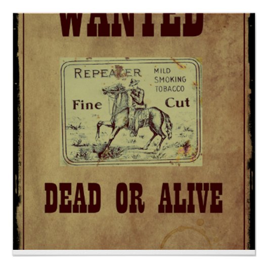 Gezocht dood of levend perfect poster (Voorkant)