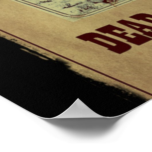 Gezocht dood of levend poster (Hoek)