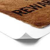 Gezocht dood of levend Poster (Hoek)