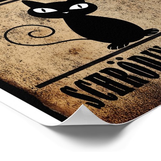 Gezocht dood of levend Poster van de Schrodinger (Hoek)