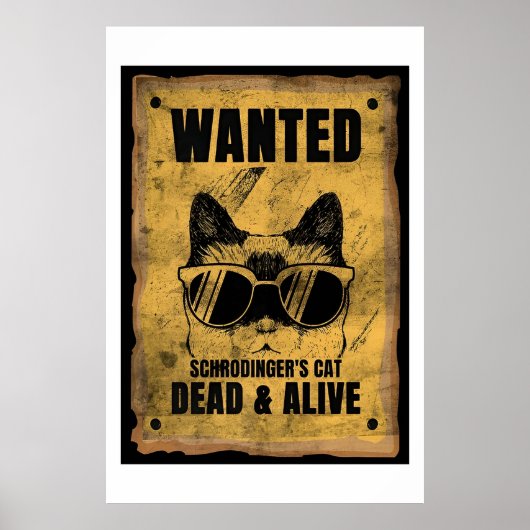 Gezocht dood of levend Poster van katten (Voorkant)