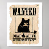 Gezocht dood of levend Poster van Schrodinger (Voorkant)