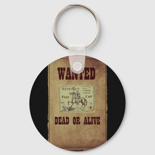 Gezocht dood of levend sleutelhanger (Voorkant)
