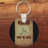 Gezocht dood of levend sleutelhanger (Voorkant)