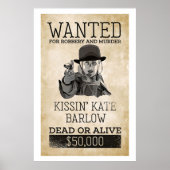 Gezocht dood of levende Kissin Kate Barlow Poster (Voorkant)