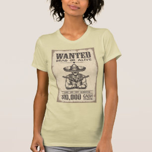 Gezocht dood of Western Poster van levend land T-shirt