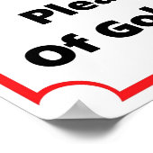 Gezocht een goed Man - Golf Poster (Hoek)