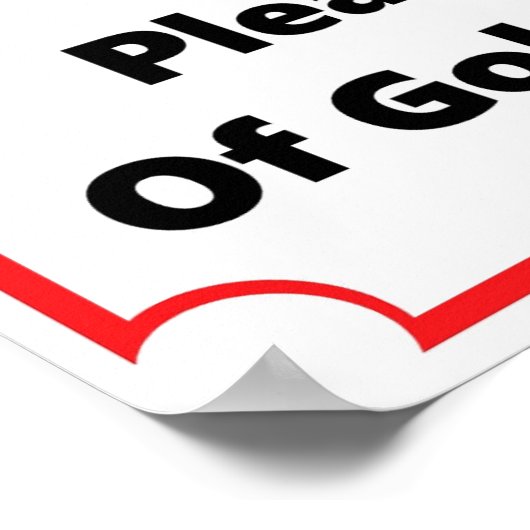 Gezocht een goed Man - Golf Poster (Hoek)