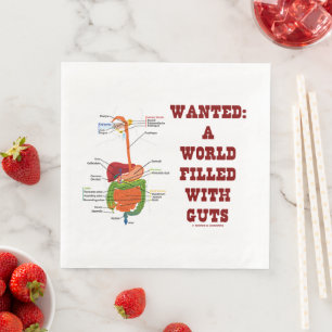 Gezocht een wereld vol met darmspijsverteringsstel servet