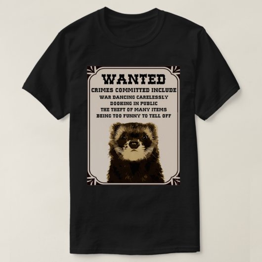 Gezocht Ferret Gift T-shirt (Design voorkant)