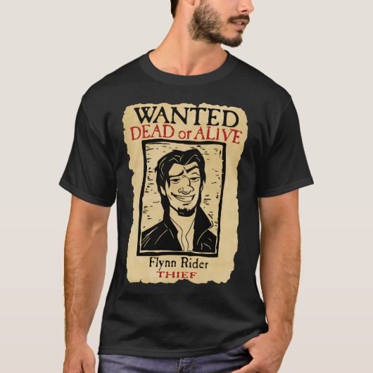 Gezocht Flynn Rider gebroken neus T-shirt (Voorkant)