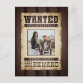 Gezocht Geheel Western Poster Valentijnse Briefkaart (Voorkant)