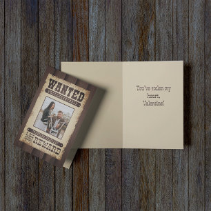 Gezocht Geheel Western Poster Valentijnse Kaart